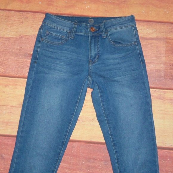 SO Blue Jeggings Jeans - Juniors Size 5 (27x29) - Picture 3 of 8